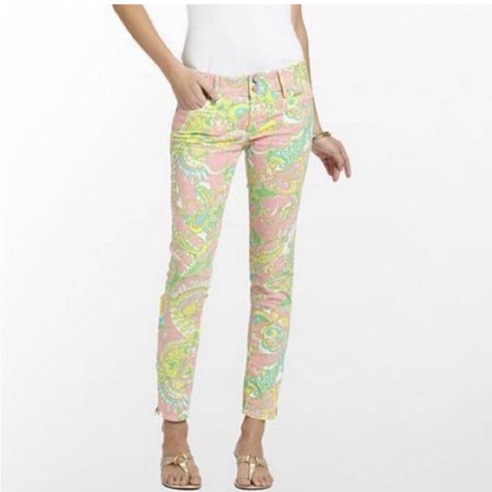 Lilly Pulitzer Women's Worth Skinny Mini Zip Chin Chin